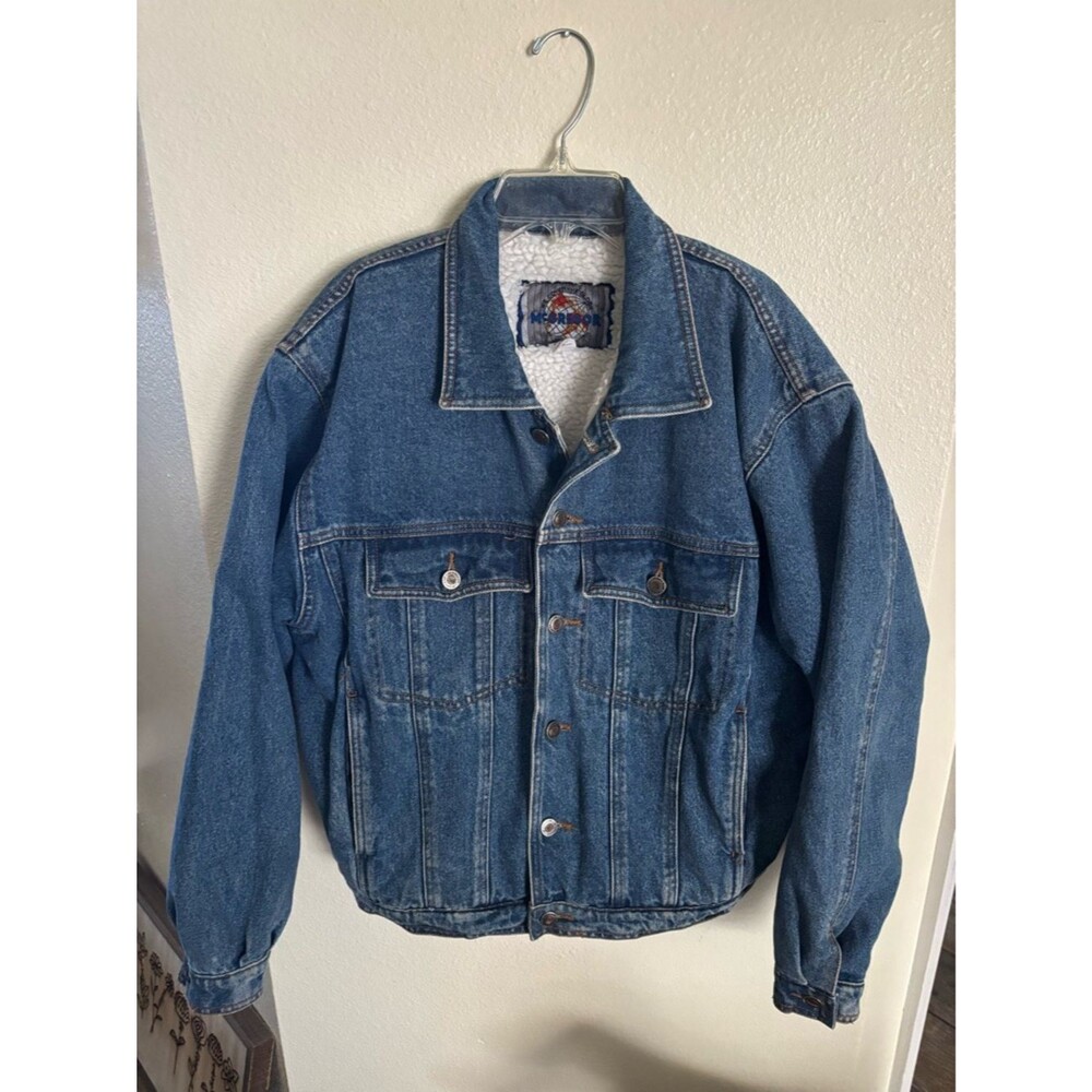 McGregor Blue Denim Sherpa Jean Jacket Y2K 80’s 90’s Small S